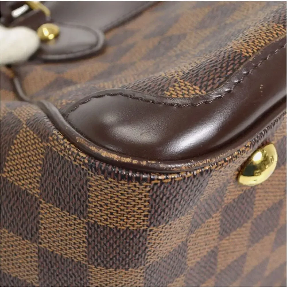 Louis Vuitton Verona PM Damier Ebene Handbag Brown Checkered Classic